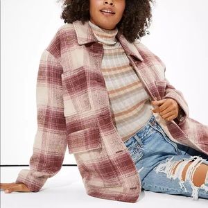 American Eagle Sherpa Lined Shacket